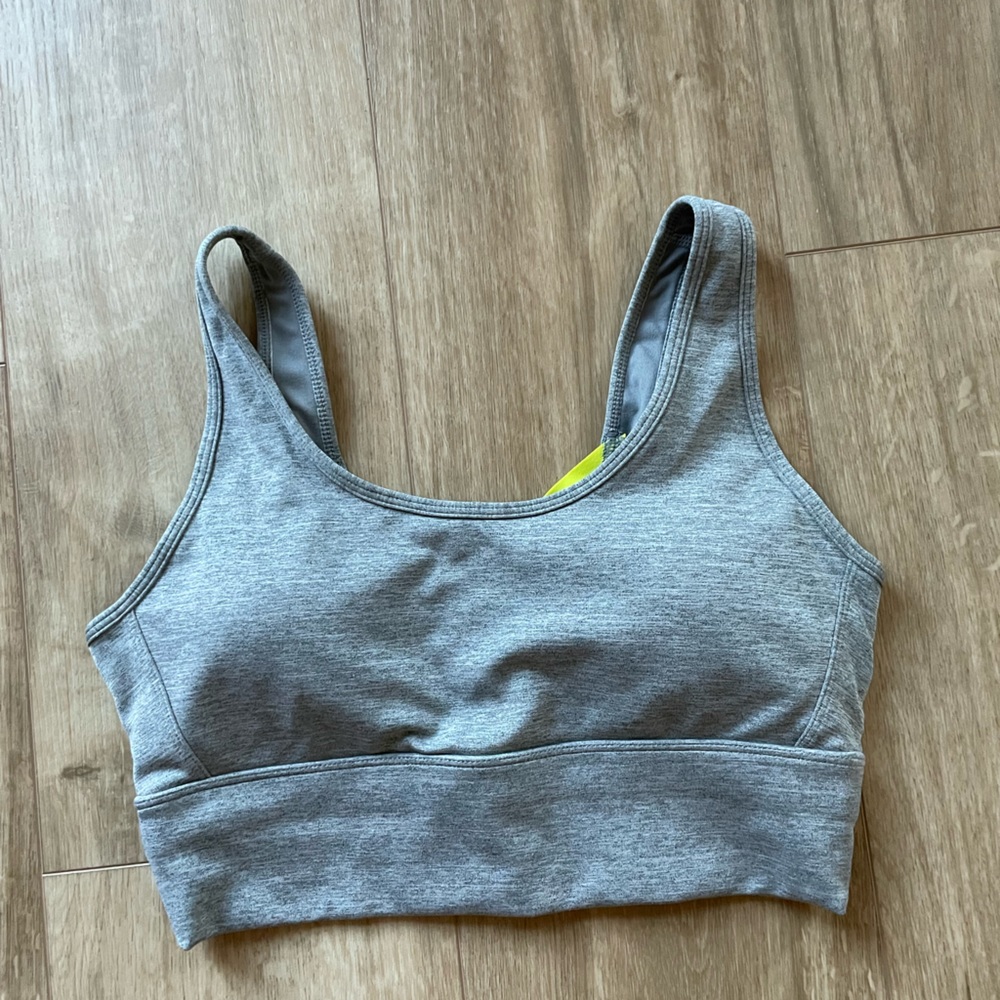 Gray Neon Tape Light n Luxe Strap Bra